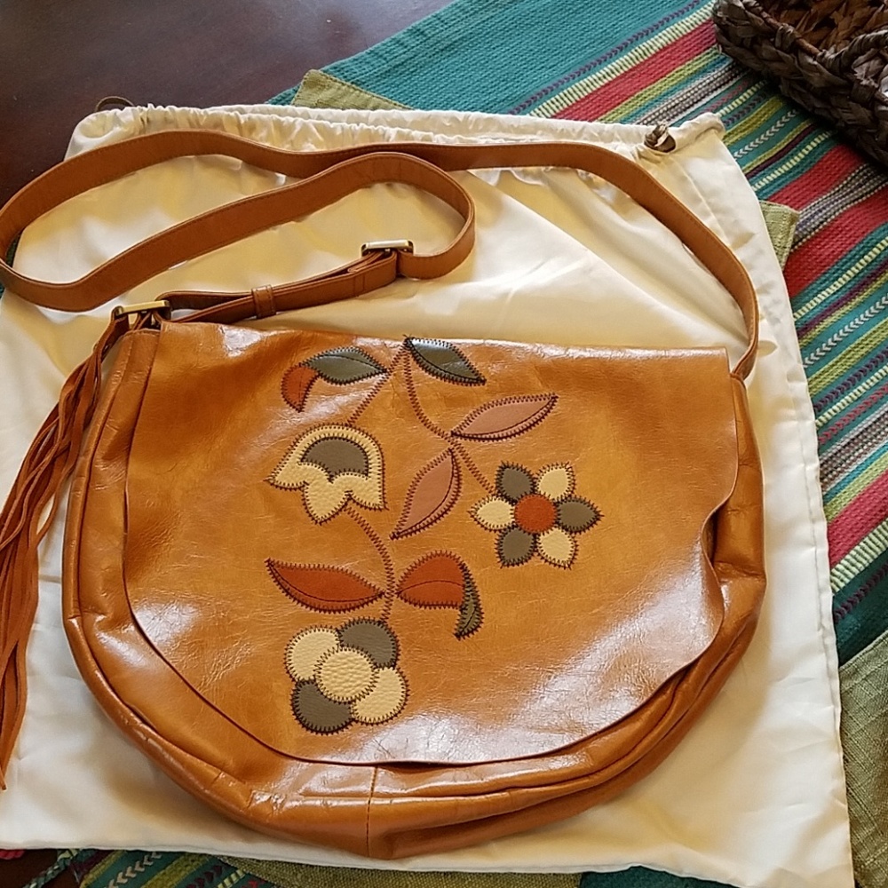 HOBO Leather Crossbody Bag Earth NEW